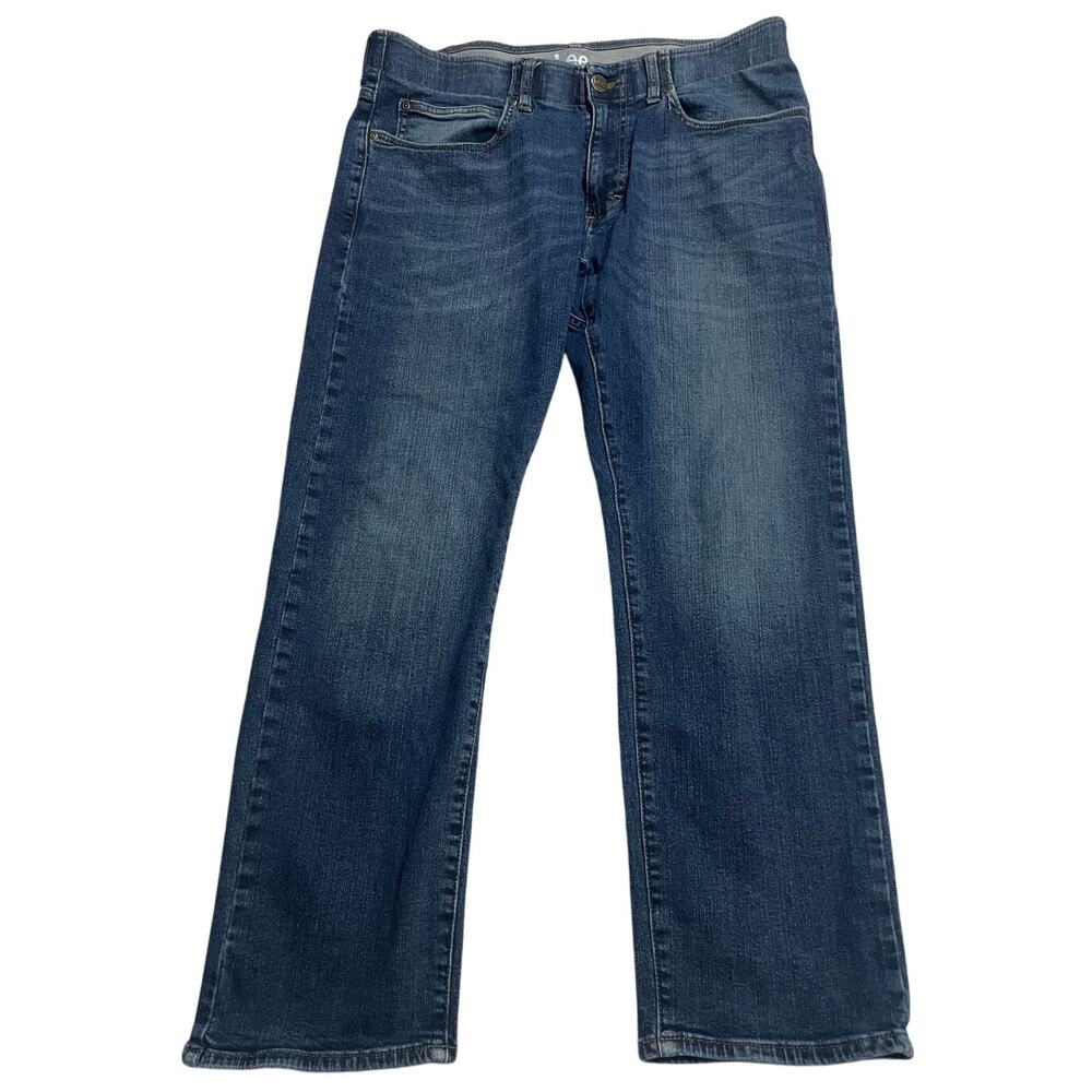 Lee Slim Straight Jeans 36 x 30 (actual 27L) Stretch Blue CARE307 2161532 Denim